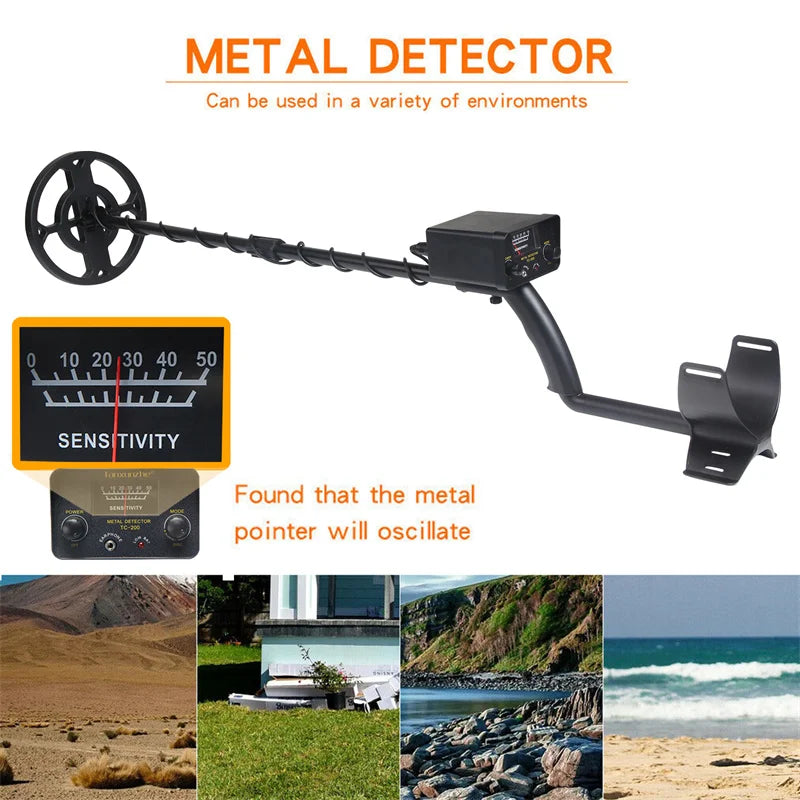 TC-200 Upgrade Metal Detector Underground Draad Ijzer Metalen Goud Detector Verstelbare Tracker Voor Schat Zoeken Nieuwe detect [MTL]