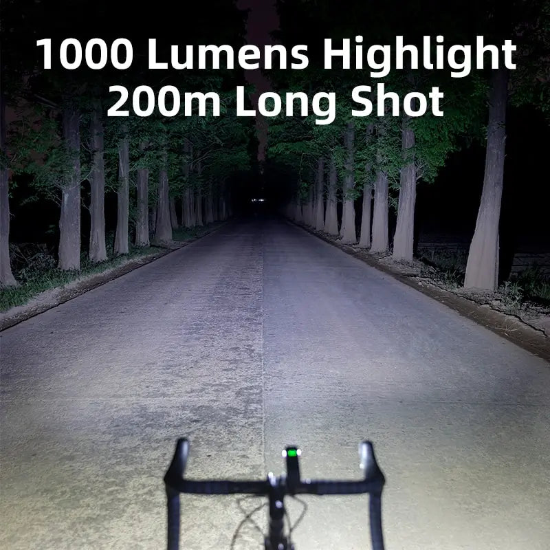 OFFBONDAGE Bicycle Light 1000Lumen Bike Headlight Power Bank Flashlight Handlebar USB Charging MTB Road Highlight [CYC]