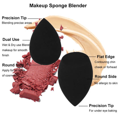 Makeup Sponge Cosmetic Puff For Foundation Concealer Cream Soft Powder Makeup Sponge Puff Blinder Make-Up Accessories  [CSM]