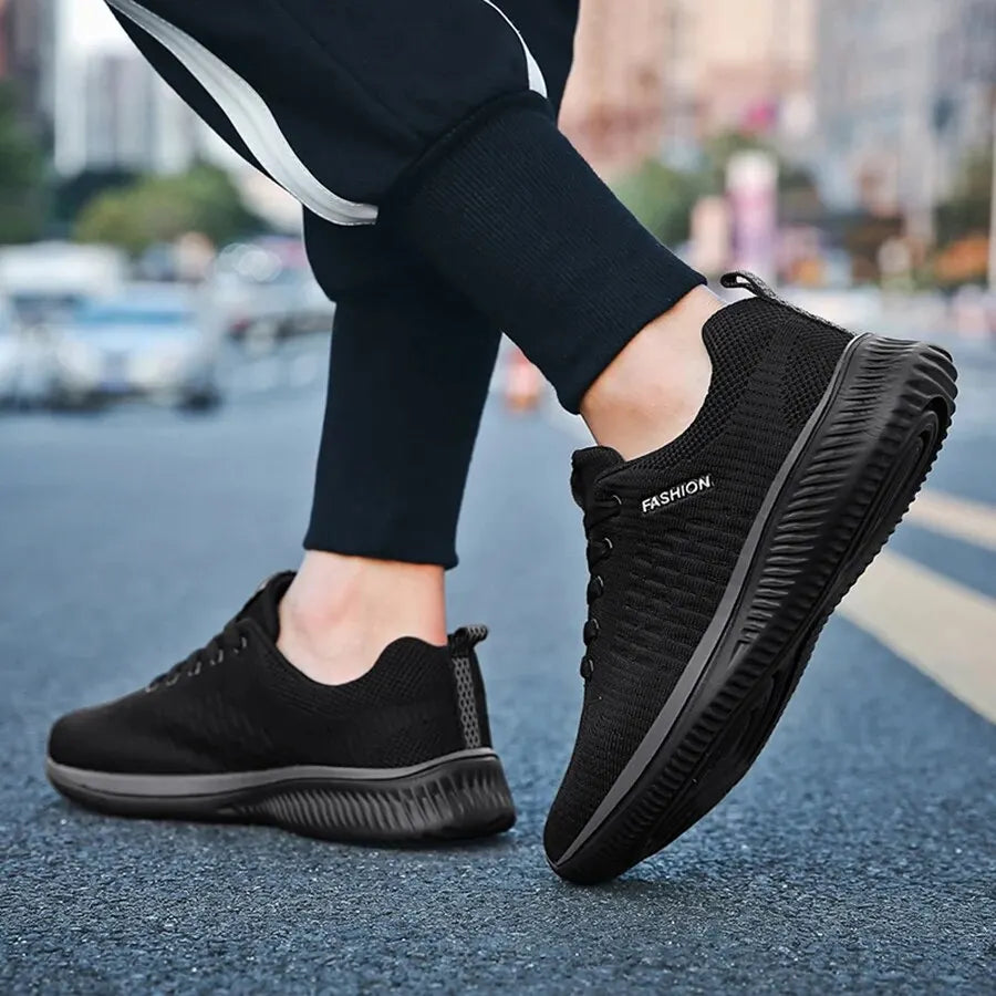 Men Running Walking Knit Shoes Women Fashion Casual Sneakers Breathable Sport Athletic Gym Lightweight [SHO]