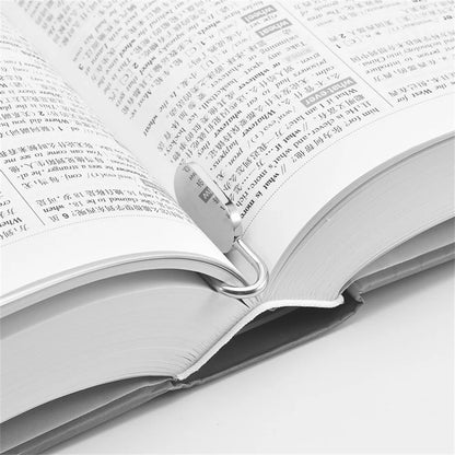 Creactive Swan Neck Oval Metal Book Marker Hanger Clip Reading Page Holder Zinc Alloy Bookmark Stationery Office Supply Gift [STA]