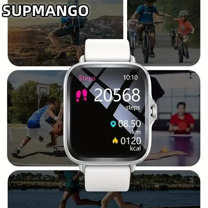 T166X Smart Watch Men and Women Fitness Sports Watch Real Pedometer Full Touch Screen Bluetooth Call Digital Smart Watch [SWH]