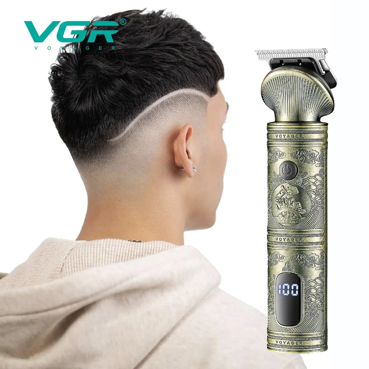 VGR Grooming Kit Hair Trimmer 6 In 1 Hair Clipper Nose Trimmer Shaver Body Trimmer Professional Rechargeable Metal Vintage V-106 [HAI]