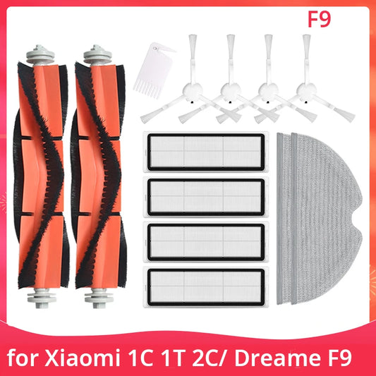 For Dreame F9  For Xiaomi  Mijia 1C 1T 2C STYTJ01ZHM SKV4093GL Vacuum Cleaner Accessories Main Side Brush Mop Filters [VAC]