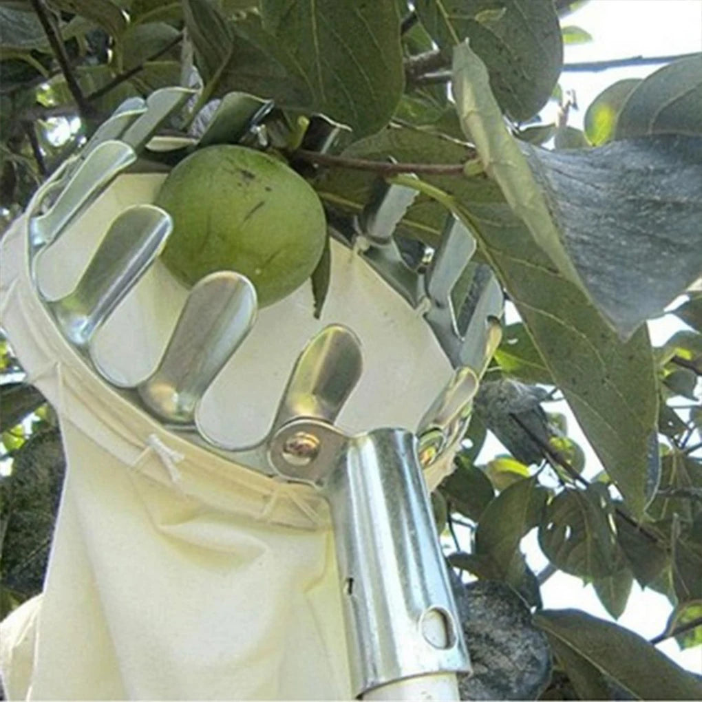 Metal Fruit Picker Orchard Gardening Apple Peach High Tree Picking Tools  Fruit Catcher Collection Pouch Farm Garden Supplies [GAR]