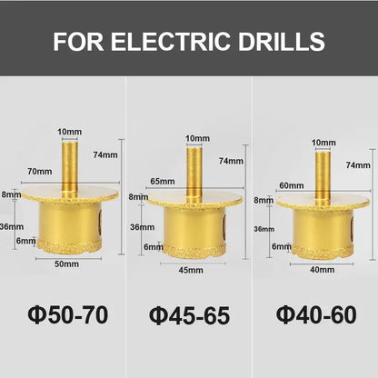 1Pc Diamond Brazed Core Dry Drill Hole Opener For Porcelain Tiles Marble Glass Granite Reaming Hole Saw Drilling Bits Power Tool [PTO]