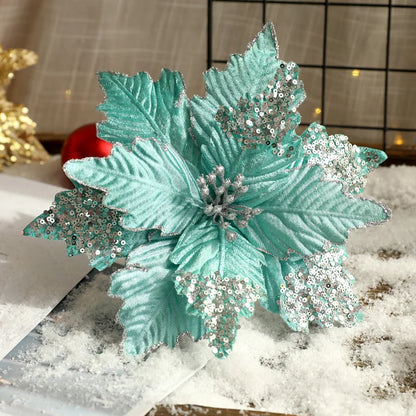 1/3 Pcs 26cm Artificial Flowers Wedding Decorations Christmas Tree Decorations Dried Flowers Home Decor Navidad New Year  [FLW]