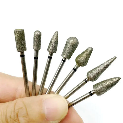 1pc Diamond Nail Drill Bit For Manicure Cutter Dental Diamond Grinding Polish Burs Dental Lab Polisher 2.35mm Shank [DEN]