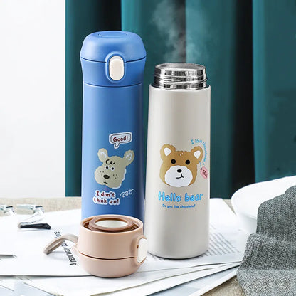 350ml/500ml Cartoon Cat Stainless Steel Vacuum Flasks Portable Thermos Mug Travel Thermal Water Bottle Tumbler Thermocup [MUG]