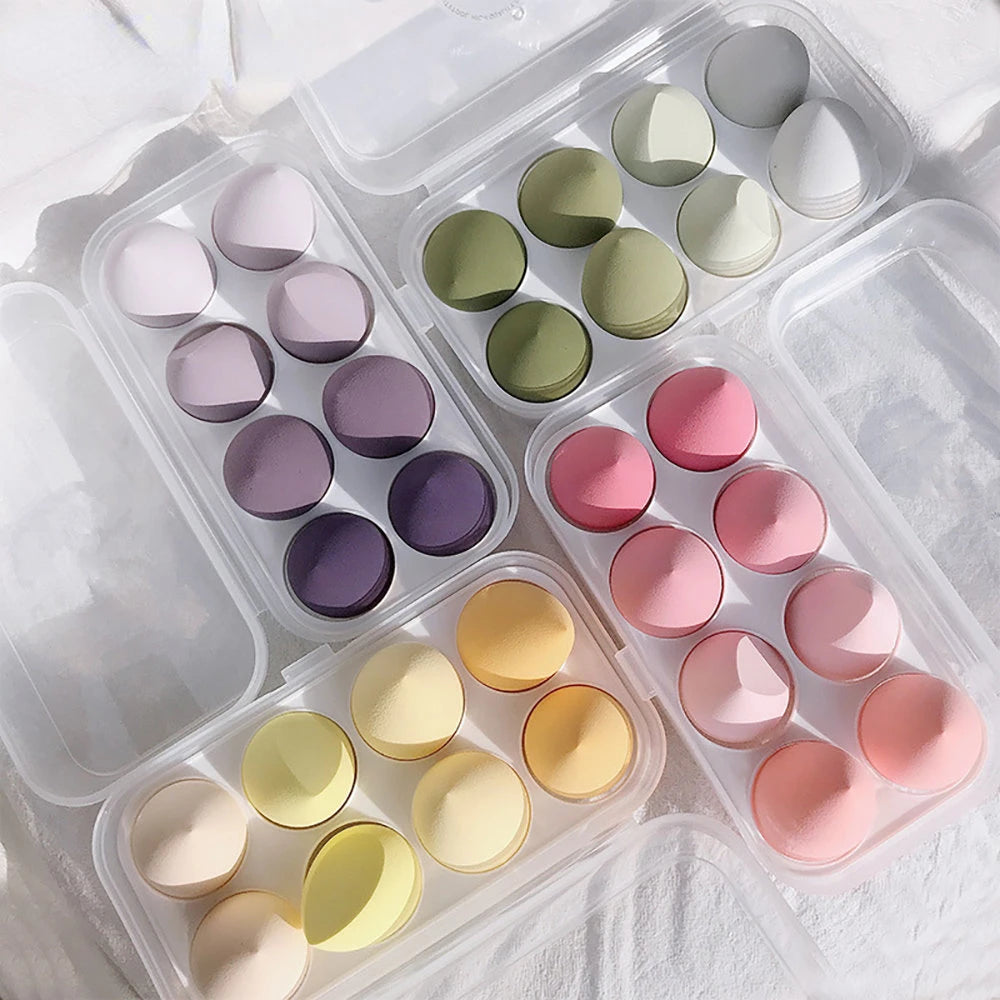 4/8pcs Makeup Sponge Blender Beauty Egg Cosmetic Puff Soft Foundation Sponges Powder Puff Women Make Up Accessories Beauty Tools [CSM]