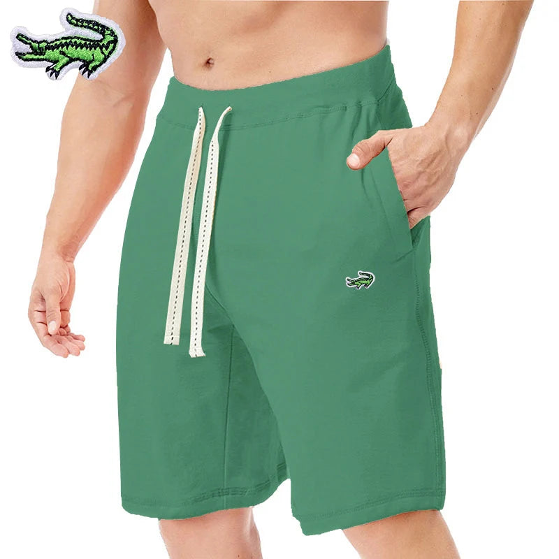 High-Quality New Men's Loose Shorts Summer Casual Knee Length Oversized Beach Pants Drawstring Men's Trendy Sports Pants [MEN]