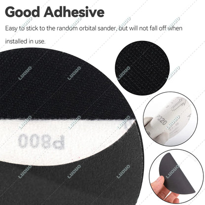 Round Wet Sanding Sheet Dry Polishing Sandpaper For Car Detailing Headlight Restoration Grinder Accessories Sanding Discs Paper [CAR] [DTL]