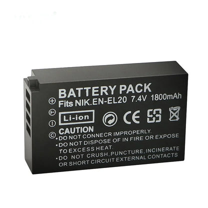 1800MAH EN EL20 EL20A BATTERY EN-EL20 EN-EL20A for Nikon Coolpix P1000 P950 Nikon 1 J1, 1 J2,1 J3 for Nikon 1 AW1 CAMERA BATTERY [BAT]