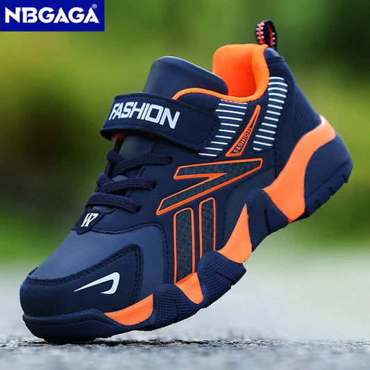 Children Boys Shoes School Sports Fashion Leather For Kids Tennis Casual Sneakers Children's Boy Running 7-12 Years Walking Shoe [SHO]