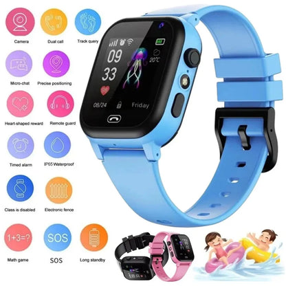 Smart Watch Kids LBS Location SOS Phone Call SIM Card Camera Photo Alarm Clock Children Electronic Watch Gift For Boy Girls Q15C [SWH]