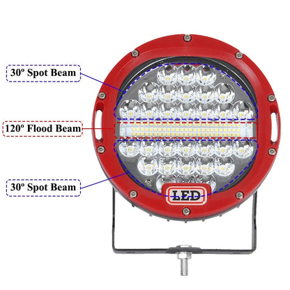 VISORAK 7" IP68 Off-road Spot Flood LED Roof Work Light Bar For ARB Offroad SUV Car 4x4 4wd Ford  Jeep Hummer Pickup Truck Lorry [CAR]