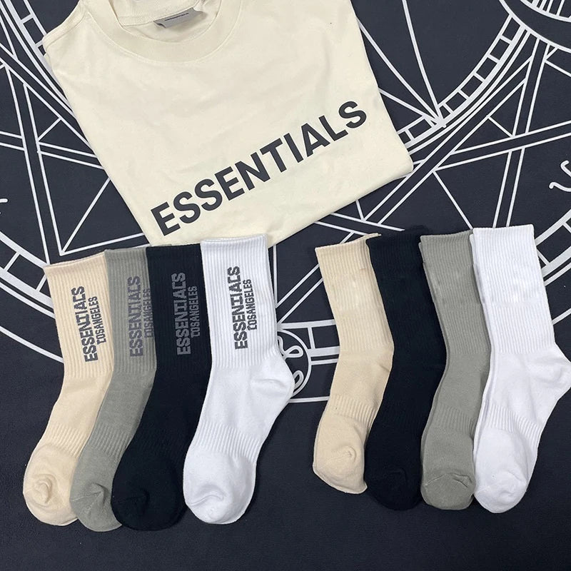 Essentials Socks Men Sports Breathable New Designer Brand Long Tube Cotton Socks Skateboard Casual Men and Women Luxury Socks [SOX]