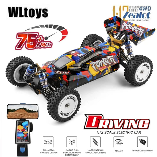 WLtoys 124017 124007 75KM/H  RTR 2.4G Racing RC Car Brushless 4WD Electric High Speed Off-Road Drift Toys For Kids And Adults [TOYS]