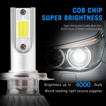 2x H7 LED H11 H4 Hi/Lo H1 H3 H8 HB1 HB3 HB4 HB5 HIR2 H13 H27 9005 9006 Car Headlight Bulbs 3000K 6000K 8000K COB C6 car lights [CAR]