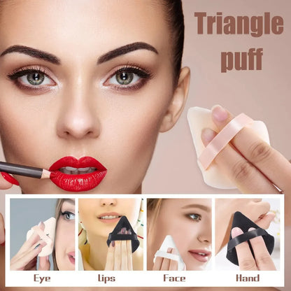 1/3/6Pcs Triangle Velvet Powder Puff Make Up Sponges for Face Eyes Contouring Shadow Seal Cosmetic Foundation Makeup Tool [CSM]