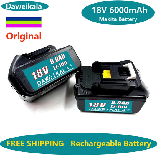 2024 Original for Makita Rechargeable Battery 18V 6000mAh Lithium ion  18V 18650 BL1860 BL1850BL1840 BL1830 BL1860B+4A Charger [BAT]