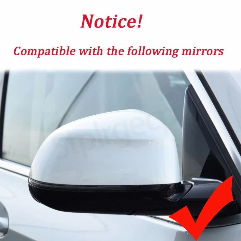 2Pcs Glossy Black carbon pattern Rear Side View Mirror Covers Shell Replacement For BMW X3 G01 ix3 X4 G02 X5 G05 X6 G06 X7 G07 [BDK]