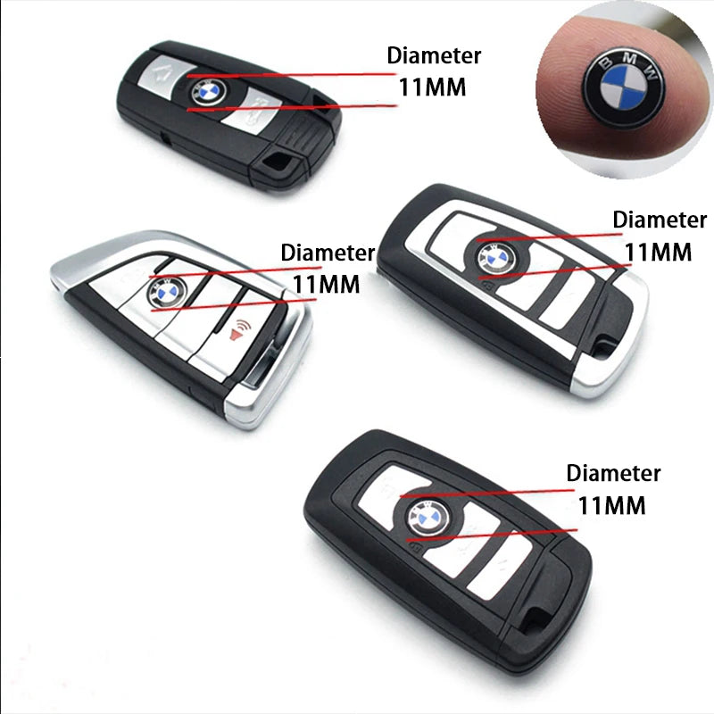 11/14mm Car Remote Key Fob Emblem Badge Radio button Sticker For BMW M Performance E46 E49 F30 F80 E36 E46 E93 E92 F34 F31 Z4 X7 [BDK]