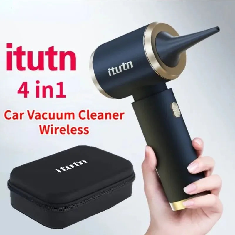 Portable Car Vacuum Cleaner Mini Powerful Cleaning Machine Strong Suction Home Appliance Handheld for Car Wireless Vacuum Pump [VAC]