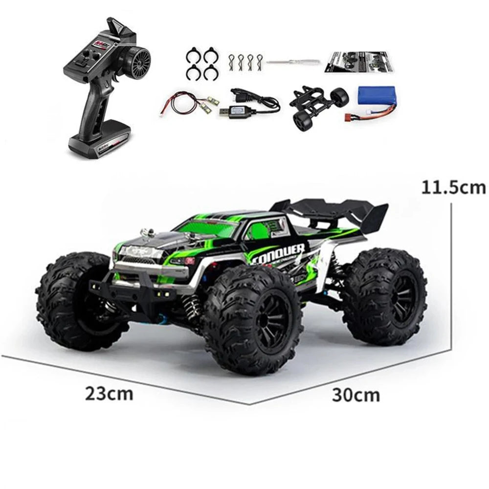 SCY 16102 1:16 50KM/H 4WD RC Car With LED Light Remote Control Cars High Speed Drift Monster Truck for Kids vs Wltoys 144001 Toy [TOYS]