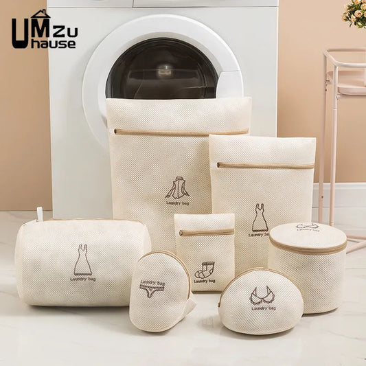 Laundry Mesh Bags Underwear Bra Panties Shoes T-Shirt Sweater Clothes Sneakers Delicates Storage Pouch Washing Machine Organizer [GRM] [UND]