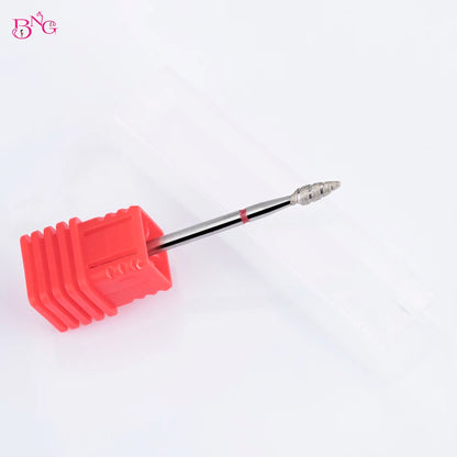 2pcs/lot Nail Drill Bits Flame Diamond Bit for Nail Drill 3/32'' Manicure Milling Cutter Cuticle Rotary Burr Drill Accessories [TPT]