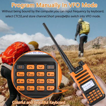 BaoFeng UV-13 PRO V2 V1 Walkie Talkie M-13 Pro Dual Band 999 Channels Type-C  Long Range UV-5R Transceiver Ham CB Two Way Radio [TEL]