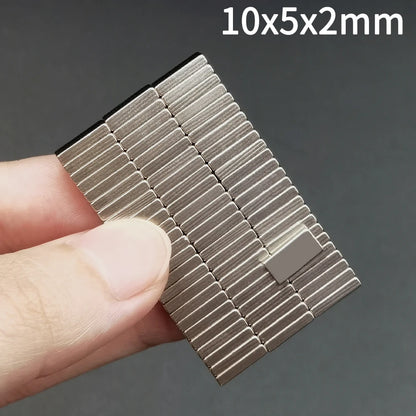 5-5000Pcs 10x5x2 mm Small Block Neodymium Rectangular Magnet 10mm x 5mm x 2mm NdFeB Super Powerful Strong Magnetic Permanent [MAG]