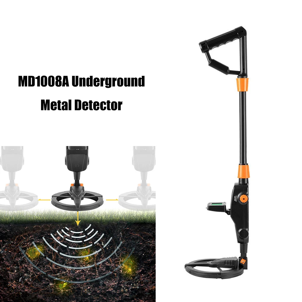 Underground Metal Detector Metal Detector LCD Treasure Gold Digger Sensitive Search Coil Waterproof Treasure Metal Seeker Tool [MTL]