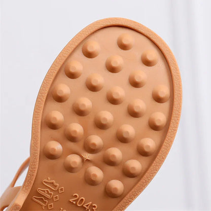 Summer Children Sandals Baby Girls Toddler Soft Non-slip Princess Shoes Kids Candy Jelly Beach Shoes Boys Casual Roman Slippers [SHO]