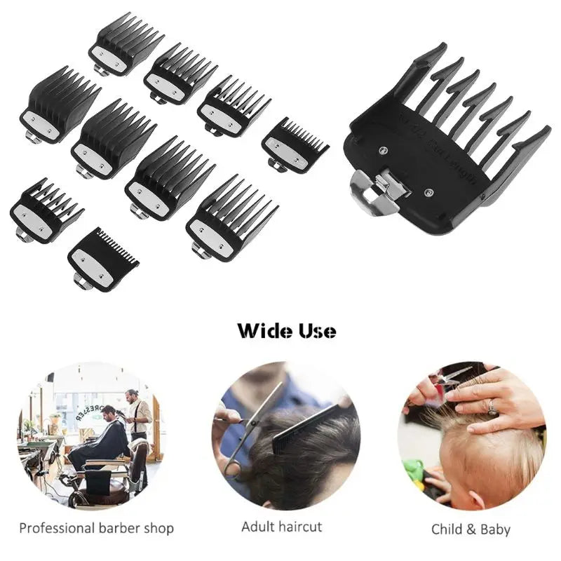 Kemei Hair Clipper Limit Comb Guide Attachment Size Barber Replacement 3/6/10/13/16/19/22/25/1.5/4.5mm [HAP]