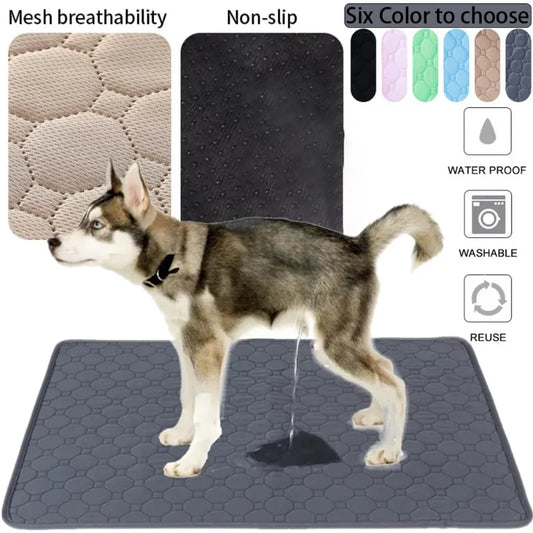 Reusable Dog Pee Pad Blanket Absorbent Diaper Washable Puppy Training Pad Pet Bed Urine Mat for Pet Car Seat Cover Pet Supplies [PET]