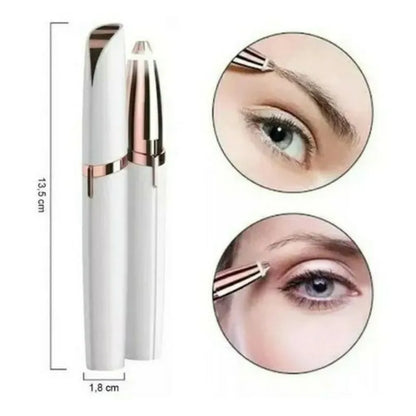 Electric Eyebrow Trimmer Electric Face Eyebrow Hair Trimmer Mini Portable Women Body Shaver Remover Blade Eye Rechargeable [HAI]