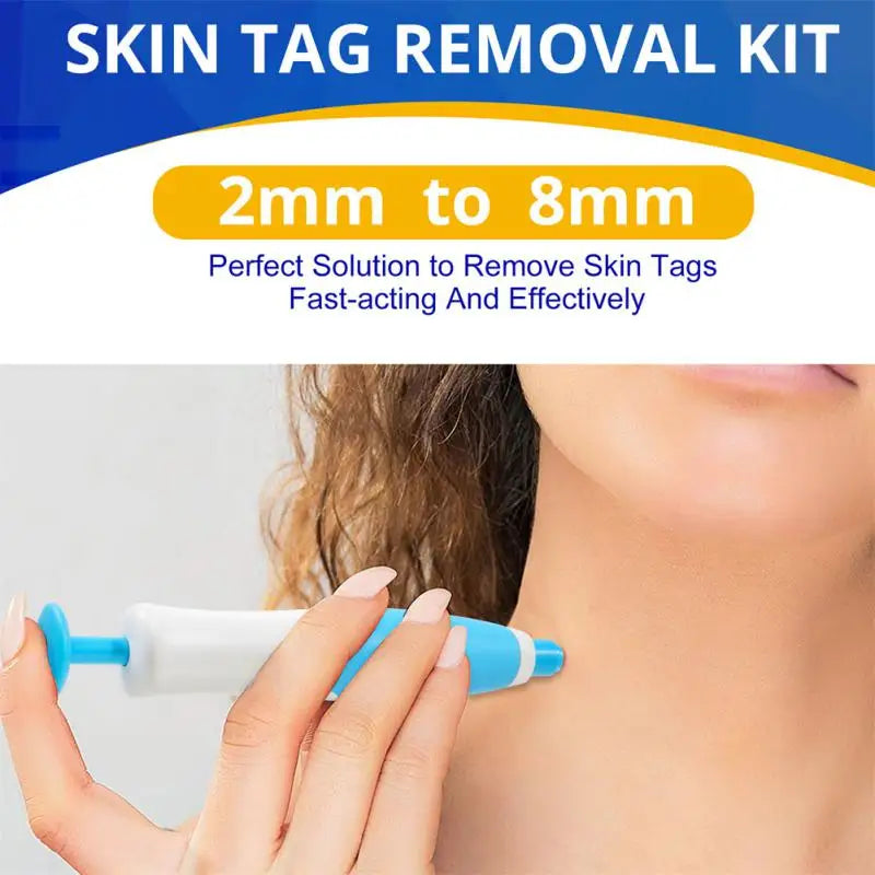 2 In1 Painless Auto Skin Tag Mole Wart Removal Kit Cleaning Tools Face Skin Care Body Wart Dot Treatments Remover Beauty Health [SKC]