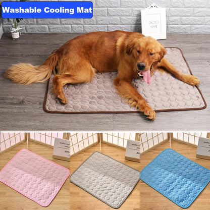 Dog Cooling Mat Summer Pad Pet Mat Bed for Dogs Cat Blanket Sofa Breathable Summer Washable Pet Supplies Accessories [PET]