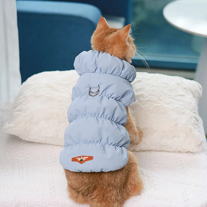 Soft Warm Dog Clothes Winter Padded Puppy Cat Coat Jacket For Small Medium Dogs Chihuahua French Bulldog Poodle Vest Pet Outfit [PET]