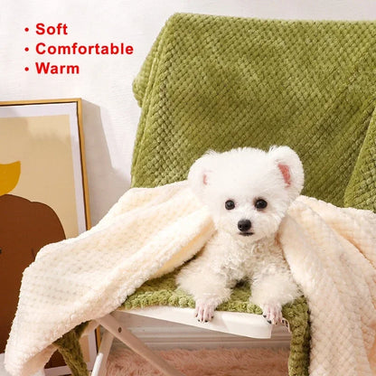 Fluffy Soft Blankets Dog Blanket Winter Warm Dog Cover Pet Bed for Dogs Comfortable Cat and Dog Cushion Blanket Pet Products [PET]