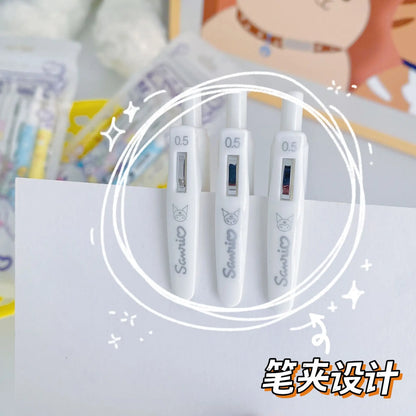 6Pcs/Set Kawaii Gel Pens Set Cute Ballpoint Pen Pучки 0.5mm Black Ink Cartoon School Student Stationery Supplies Caneta [STA]