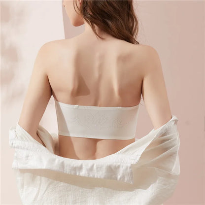 Women Strapless Bra Seamless Tube Tops Breathable Wireless Wedding Brassiere Push Up Bras Sexy Female Lingerie Invisible [BRA]