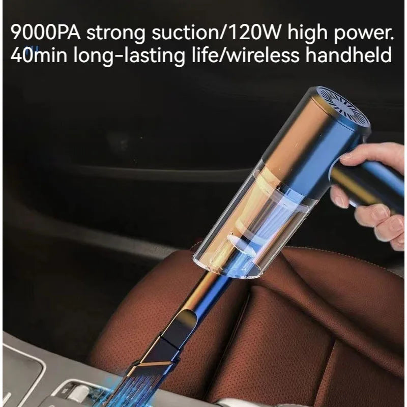 High Power Vacuum Cleaner, Mini Cordless, 2000PA Strong Suction, Rechargeable Portable Dust Collector, for Cars, Keyboard Gaps [CAR]