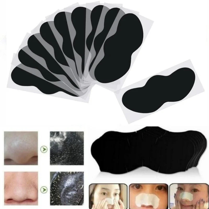 10/20/50PCS Nose Blackhead Remover Mask Deep Cleaning Skin Care Shrink Pore Acne Treatment Mask Nose Black dots Pore Clean Strip [SKC]