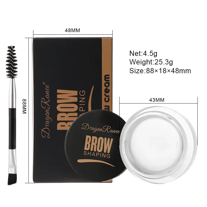 3D Wild Eyebrow Gel Wax Brow Styling Soap Waterproof Long Lasting Tint Eyebrows Enhancers Brows White Brown Makeup Cosmetic Tool [CSM]