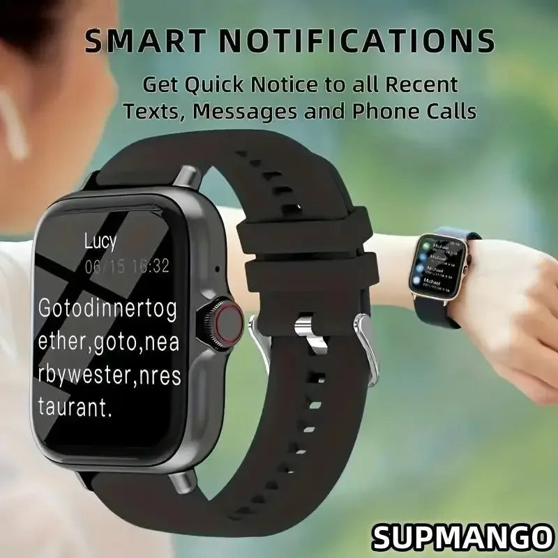 T166X Smart Watch Men and Women Fitness Sports Watch Real Pedometer Full Touch Screen Bluetooth Call Digital Smart Watch [SWH]