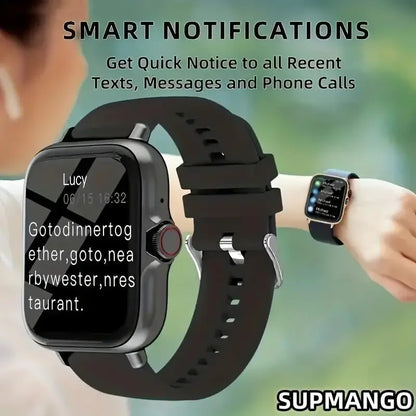 T166X Smart Watch Men and Women Fitness Sports Watch Real Pedometer Full Touch Screen Bluetooth Call Digital Smart Watch [SWH]