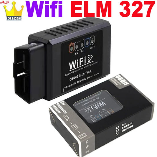 OBD2 WIFI ELM327 V 1.5 Scanner for iPhone IOS /Android Auto OBDII OBD 2 ODB II ELM 327 V1.5 WI-FI Code Reader Diagnostic Tool [CAR]